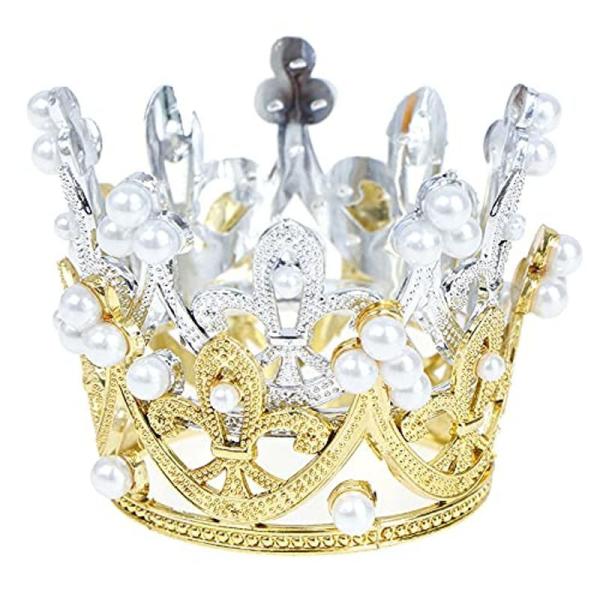 王冠 ティアラ デコレーション ウェディング プリンセス ヘアアクセサリー クラウン ゴールド シルバー セット  :20220425014621-00703:MTRショップ 通販 