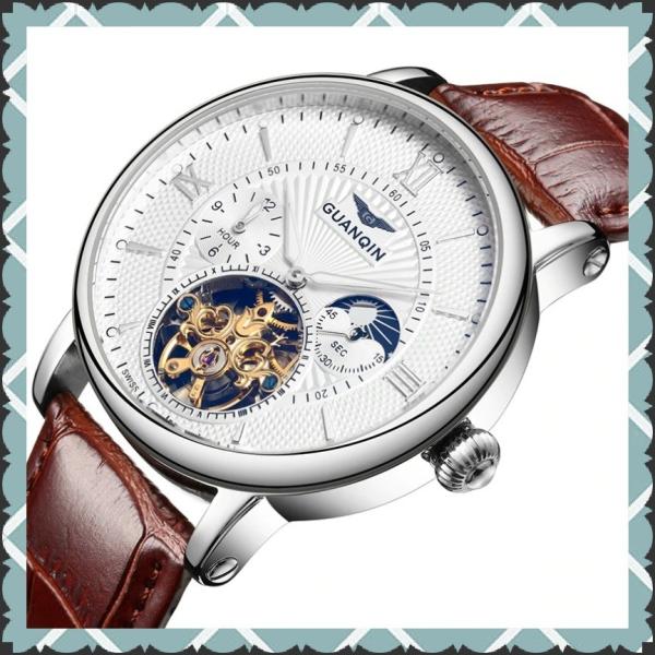 メンズ 機械式時計 黄金 トップブランド 高級 スケルトン腕時計 : MU