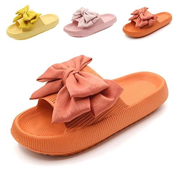 Hotidea レディース パンジー スリッパ かわいい ベランダ サンダル バススリッパ ダイエットスリッパ おしゃれヒール厚い底 オレン Qeoydeyoxm Angoeauchamber Com