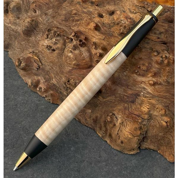 栃縮杢 / 2つの内部機構を持つ新感覚の木軸ペン【MP&BP】SINPEN