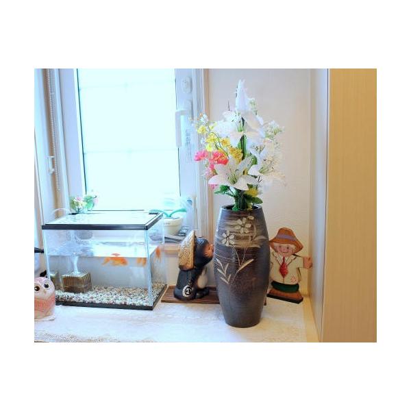 信楽焼　一輪差し 楽天市場】在庫数限り 信楽焼 一輪挿し インカ 紋様 なつめ ミニ