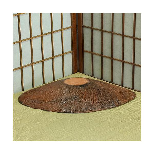 在庫数限り 信楽焼 水盤 花器 17号 灰釉 刷毛目 小判 陶器 池坊