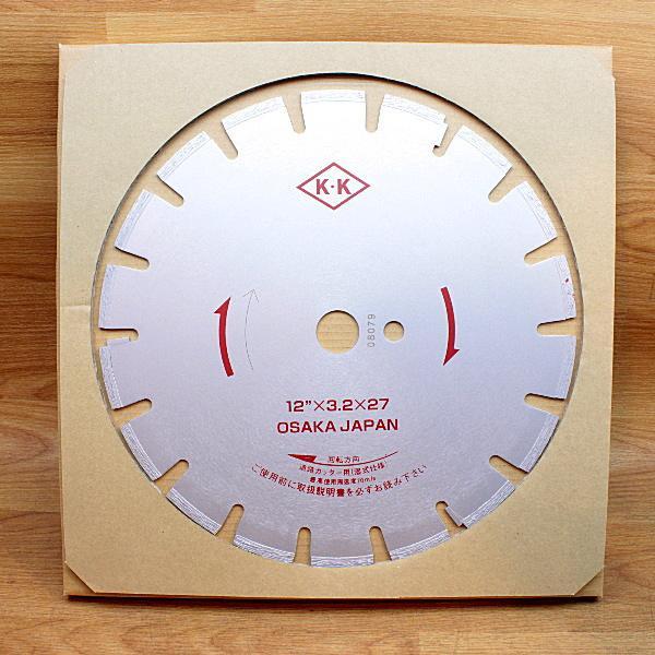 未使用）関西工具 D0B0W12000 道路カッター用ダイヤモンドブレード 12インチ 湿式