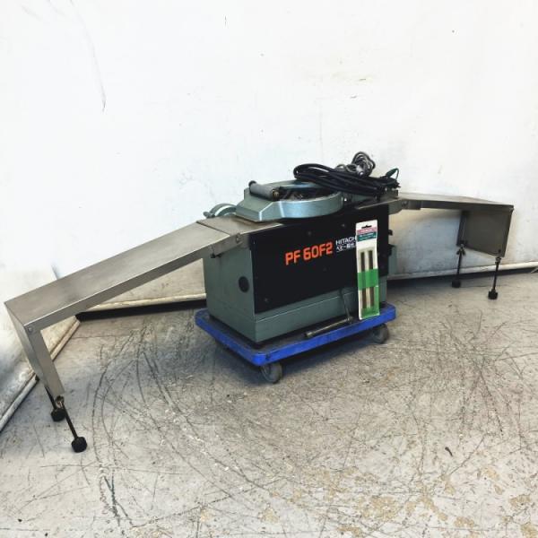 【中古】日立 PF60F 超仕上カンナ 本体のみ HITACHI/日立 PF60F2 ベビー超仕上げかんな盤 100V : 無限堂あいち