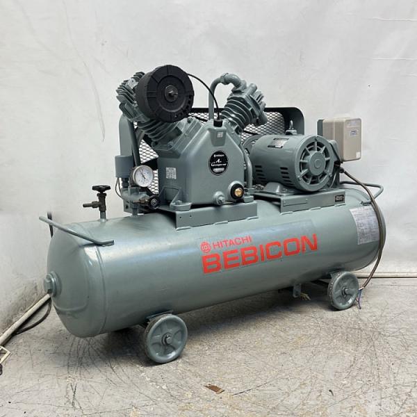 HITACHI 1.5kコンプレッサー HITACHI/日立産機 3.7P-9.5V6 3.7kW/5馬力 給油式レシプロ