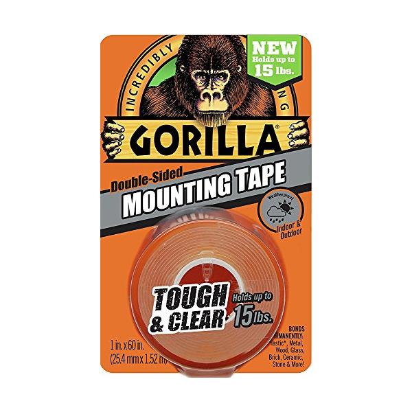 ゴリラ(Gorilla) 超強力両面テープ 25mm幅x1.5m (透明) [並行輸入品]