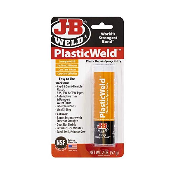 J-B Weldプラスチック修復エポキシパティ &ndash; 2オンス 2 oz オフホワイト 8237