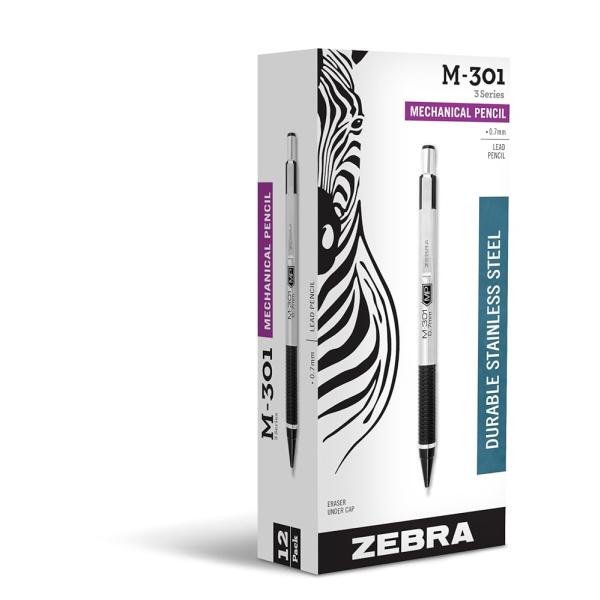 Zebra Pen M-301 シャープペンシル ステンレススチールバレル 中細 0.7