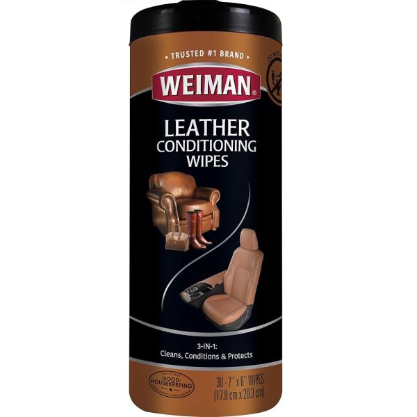 Leather Wipes - 30 Per Pack by Weiman