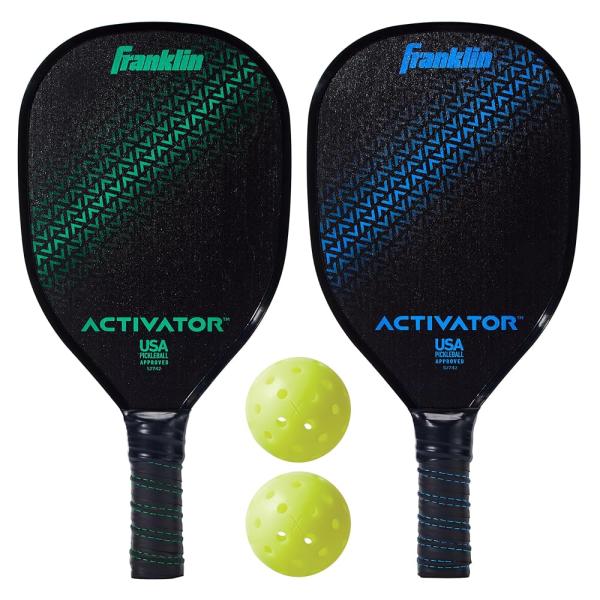 「商品情報」Franklin Sports Activatorパドルセットは、遊びやすさと機能性の完璧な組み合わせです。 7層の木製デザインは、一流の遊びのための強力なベースを作り出します。ハンドルには優れたグリップとパッドが付いており、競...