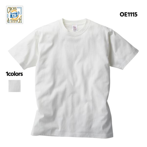 tシャツ メンズ 半袖 Tシャツ 無地 レディース カジュアル アウトドア アメカジ  春 夏 プリント 6.2オンス ( CROSS & STITCH / クロス＆ステッチ ) OE1115