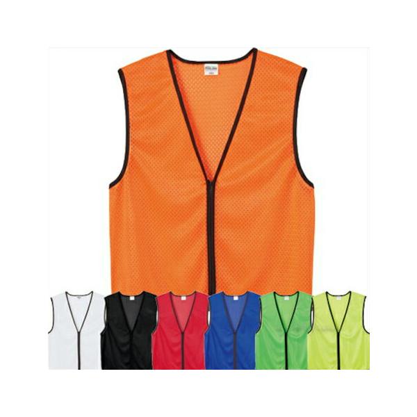 ビブス プリントスター Printstar 00036-ZBS ジップアップビブス ゼッケン スポーツ クラブ 部活 サークル チーム フットサル バスケ　自治会 子供会 イベント