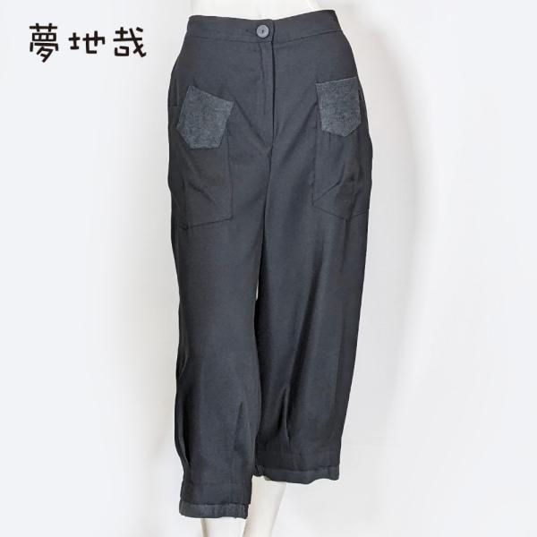 前ファスナー飾りポケットパンツ : レディースファッション夢地哉