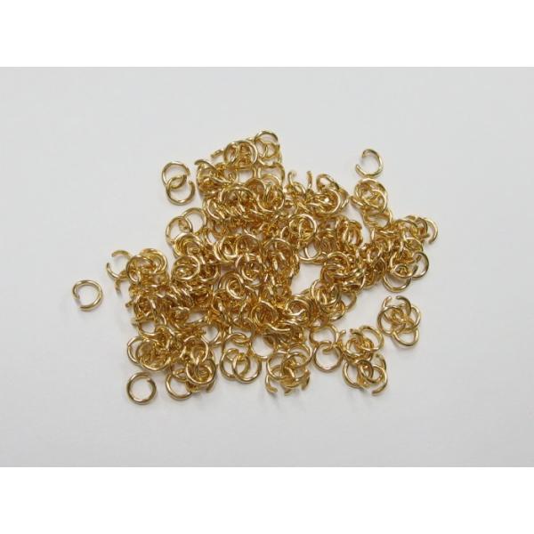 丸カン　ゴールド　　5ｍｍ　太さ0.8ｍｍ　10ｇ入り