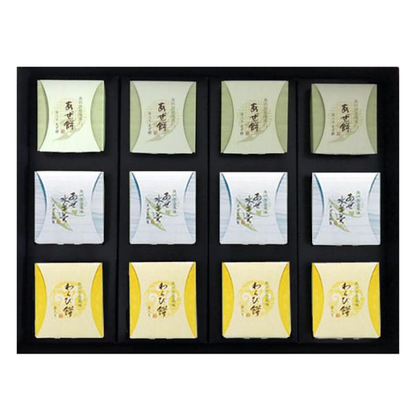泉州田舎風味（12個入)_41708【常温便】| 父の日 中元 季節限定 枝豆 あぜ ずんだ わらび餅 水羊羹 小豆 くるみ餅 きな粉 葛 缶入り 御供 泉州 涼菓 日保ち
