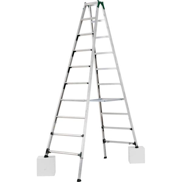 ALINCO（アルインコ） 伸縮脚付はしご兼用脚立 10尺 PRT-300FX 幅広踏