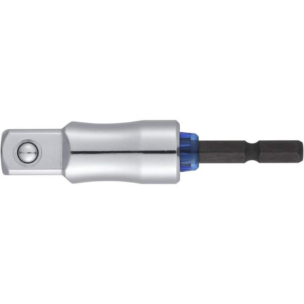 特長・耐久性が5倍アップしています。（メーカー従来品ソケットアダプターシリーズとの比較）・軸部に樹脂で一体成形したものを圧入することで、打撃時におこる軸部への応力集中を緩和します。・レンチ用ソケットが使えます。用途・機械・自動車のメンテナン...