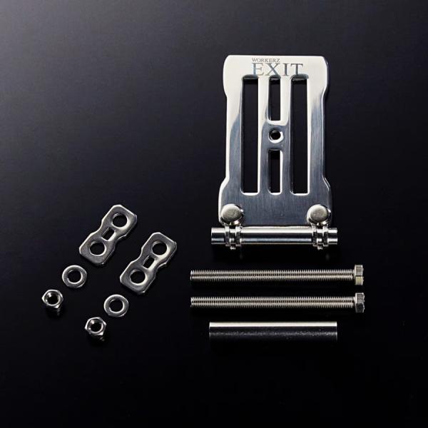 未使用　HERMES チェーンパターン プレート WORKERZ EXIT プレートチェーンセット EXT-PLC01 フェイクレザー