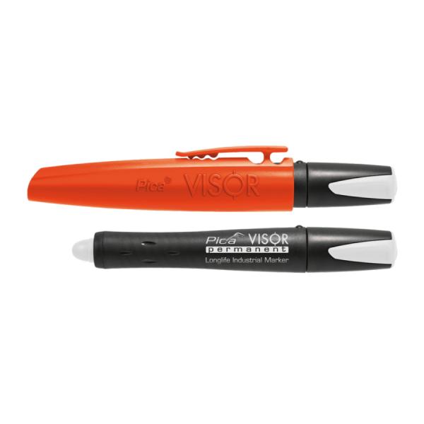Pica-Visorパーマネントシリーズ建築用クレヨンマーカー商品番号：990/XX先端：010mmリードの長さ：85 mmこの詰め替え式の工業用マーカーは、屋外での粗い表面や濡れた表面に最適。コントラストが高く、悪天候でも色あせしにくい。...