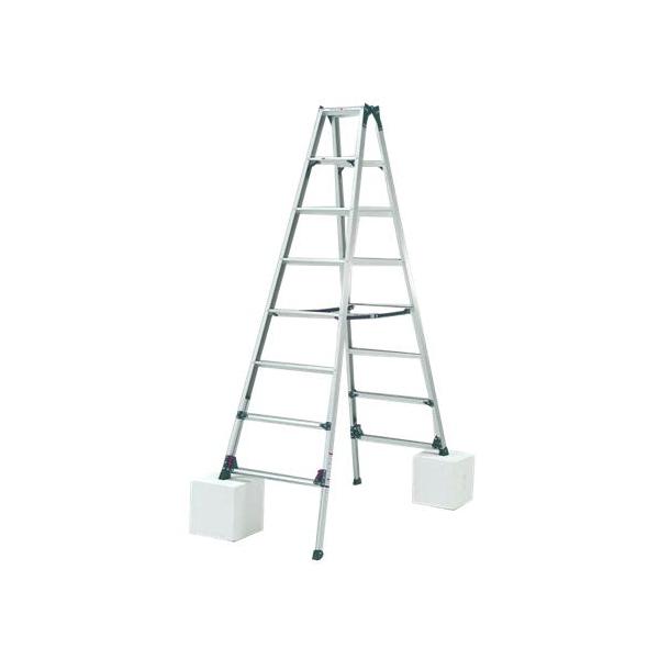 Pica（ピカ） 伸縮長尺脚立 8尺 / 2.4m KS-240A 四脚アジャスト式 かる