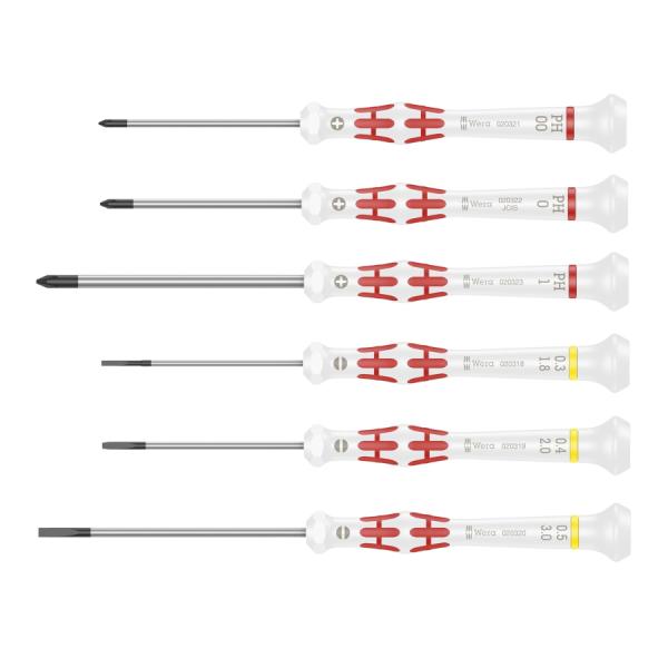 Kraftform Micro Special Edition White/Redカラー仕様 精密ドライバーweraのドライバーは人間工学に基づいたデザインと多種材質（Multi-component Kraftform handle）で設計...