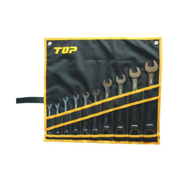 (未使用･未開封品)　トップ(TOP) ラチェットコンビセット RCW-10000S kmdlckf TOP工業 ラチェットコンビセット 7-24mm 工具袋付き RCW-10000S