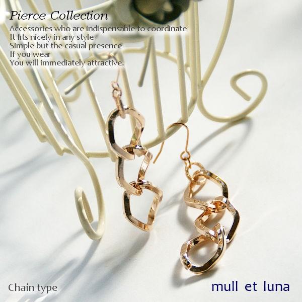 ピアス,レディース,メタルチェーンピアス,Three : mull et luna Yahoo
