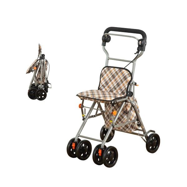 介護用品 シルバーカー・コンパクトタイプ ラクーノウォーカー : マム 