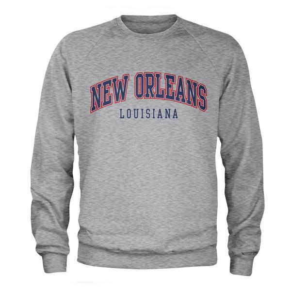 NEW ORLEANS トレーナー XL　スウェット　　染み込みプリントUSA製 mumbles_gmgwswrenchblk