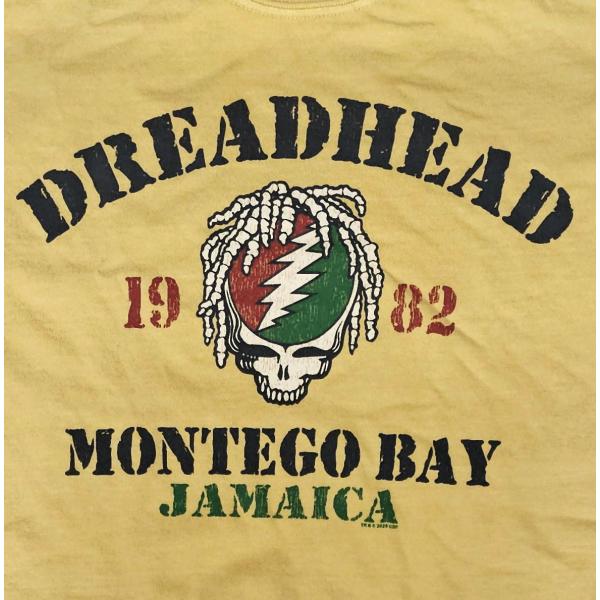 グレイトフル デッド Tシャツ Grateful Dead Montego Bay 正規品 マスタード ロックTシャツ バンドTシャツ