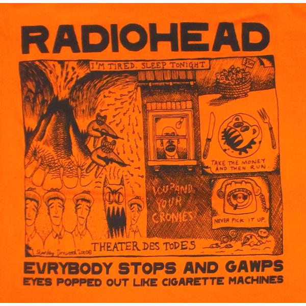 レディオヘッド Tシャツ RADIOHEAD GAWPS 正規品 ロックTシャツ バンドTシャツ