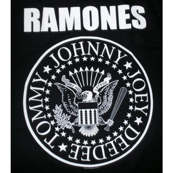 ROCK OFF ラモーンズ Tシャツ RAMONES イーグル Plesidental Seal 黒