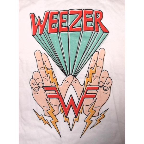 ウィーザー Tシャツ WEEZER W HANDS LIGHTNING 正規品 ロックT