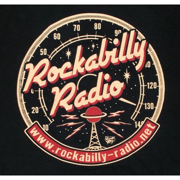 ロカビリー レディオ Tシャツ Rockabilly Radio Logo 黒 Vince
