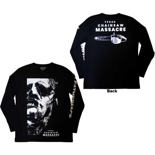 ROCK OFF レザーフェイス 長袖 Tシャツ 悪魔のいけにえ THE TEXAS