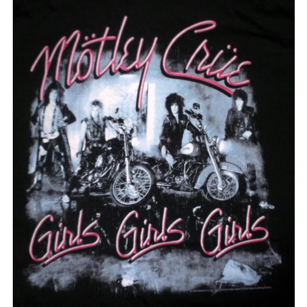 モトリー クルー Tシャツ Motley Crue GIRLS GIRLS GIRLS 正規品