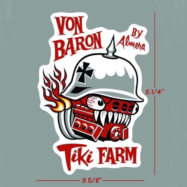 �e�B�L �t�@�[�� �X�e�b�J�[ Von Baron Sticker Tiki Farm �}���R �A������ �G��