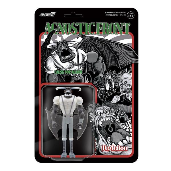 AOmXeBbN tg Re Action tBMA GRAY SCALE Agnostic Front ReAction Figure Super7 pN TOY