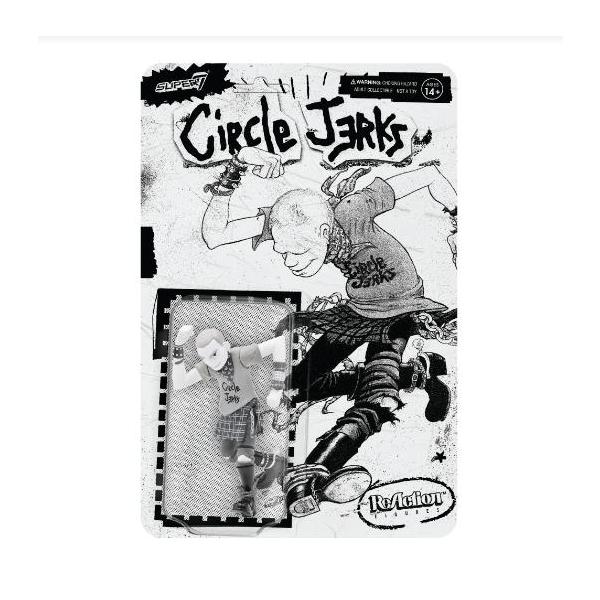 サークル ジャークス Re Action フィギュア Circle Jerks ReAction Figure Skank Man (Grayscale) Super7 パンク TOY