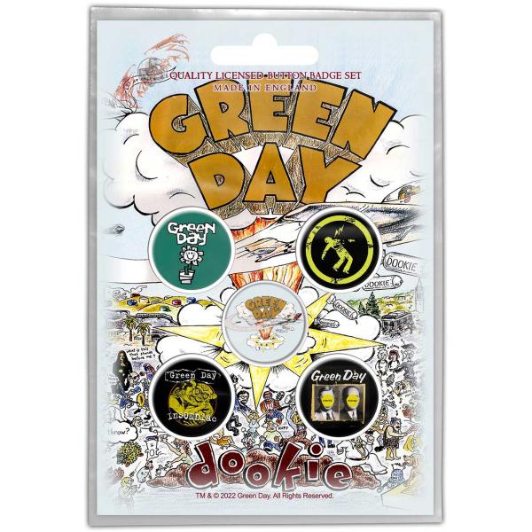 グリーン デイ バッジ 5pcs Green Day Button Badge Pack: Dookie 正規