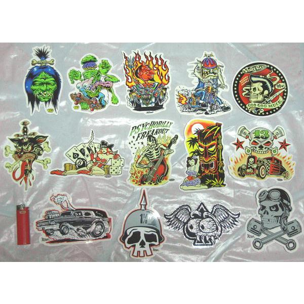 ★ロウブロー・カスタムカルチャー系 ステッカー 6pcs 新品 ロウブローアート カスタムカルチャー ステッカー 販売 デカール