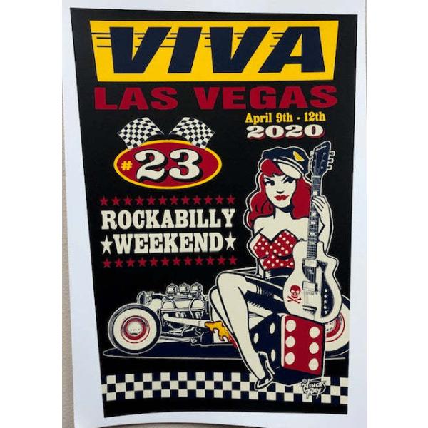 ビヴァ ラス ベガス Viva Las Vegas Vol.23 シルクスクリーン ポスター Vince Ray! ビバ ラスベガス