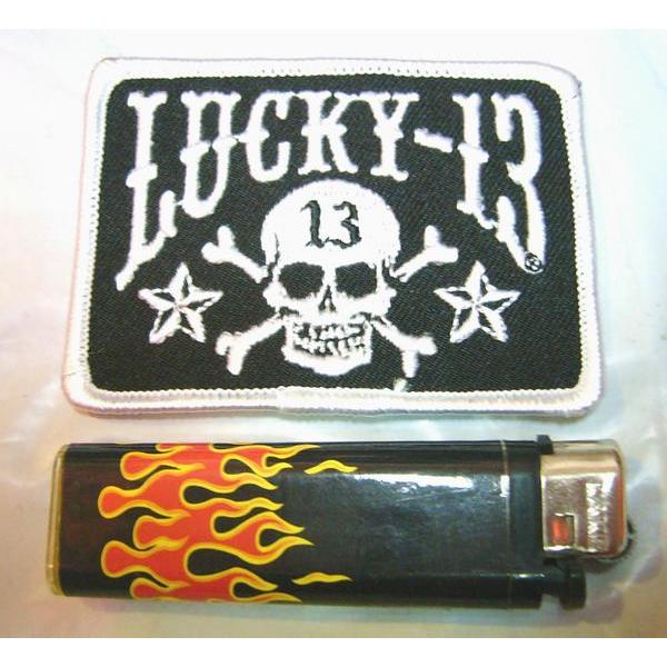 ラッキー13  パッチ ワッペン スカル スター LUCKY13 Skull Star