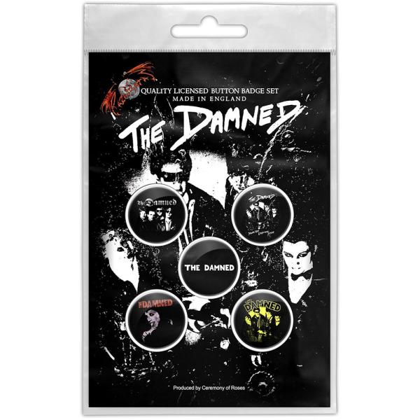 ザ・ダムド バッジ The DAMNED Young, Hot, Loud And Stiff Button Badge Pack 正規品 ロックTシャツ関連