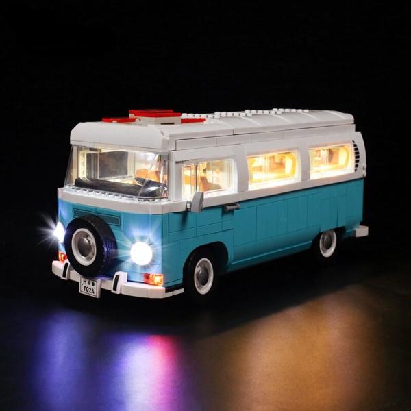 レゴ フォルクスワーゲン タイプ2バス キャンピングカー LEDライト 