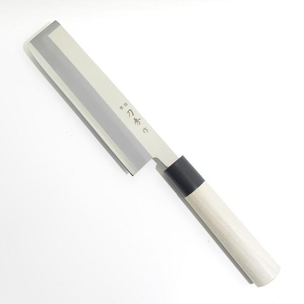 【左利き用】刀秀作　角型薄刃包丁１８０ｍｍ　モリブデンバナジウム鋼　ＦＣ３７５　和包丁　家庭用