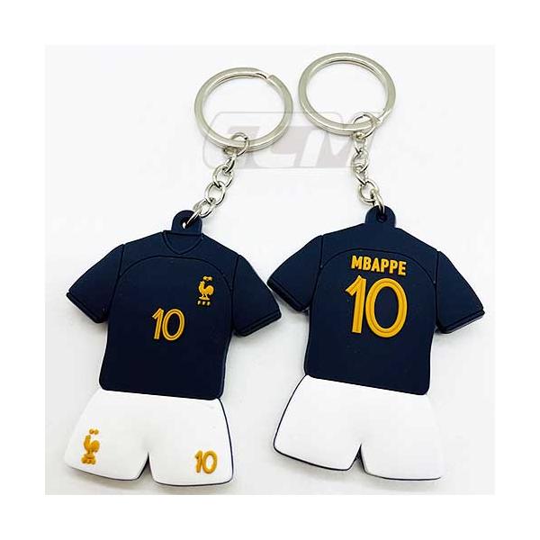 【国内未発売】エムバペ フランス代表 ユニフォームキーホルダー【レアルマドリード/キーリング/ムバッペ/サッカー】ネコポス対応可能
