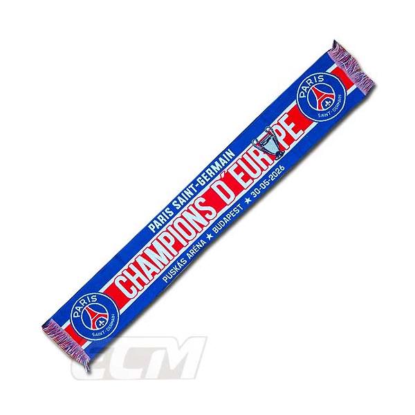 【予約ECM16】【国内未発売】パリサンジェルマン 25-26 チャンピオンズリーグ 優勝記念 マフラー【プレミアリーグ/PSG/サッカー/スカーフ/デンベレ/クヴァラツヘ