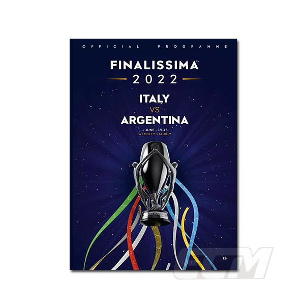 【予約PRO11】【国内未発売】FINALISSIMA 2022 イタリア代表 vs アルゼンチン代表 プログラム【ユーロ2020/コパアメリカ/サッカー/Italy/argentina/メッシ】ネコ