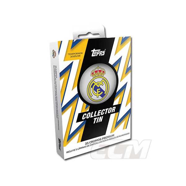 【TOP03】【国内未発売】Topps レアルマドリード 25-26 コレクター缶 カードセット【トレーディングカード/サッカー/Real Madrid/スペインリーグ/エンバペ/ベリ